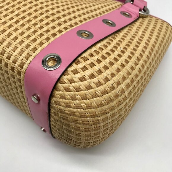 Maxx New York Pink Woven Shoulder Bag - Picture 7 of 11